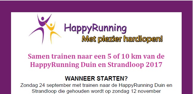 Samen trainen met HappyRunning